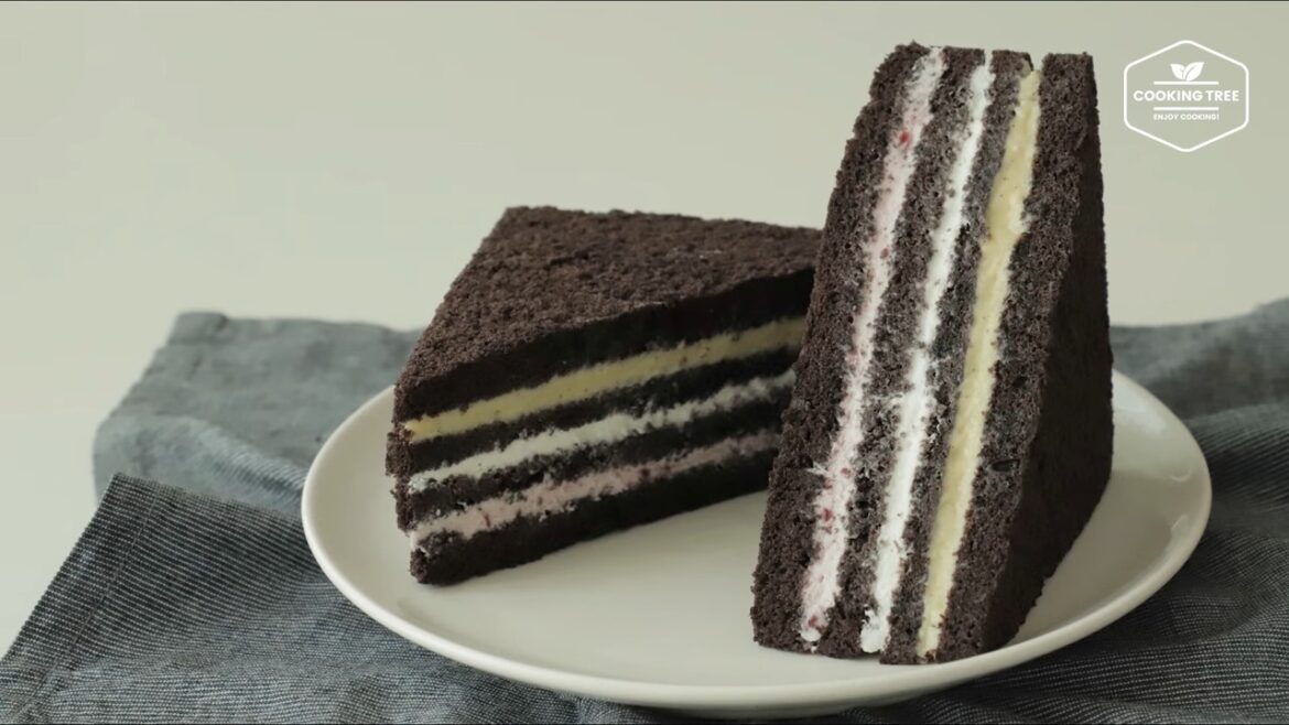 Gâteau sandwich au chocolat noir