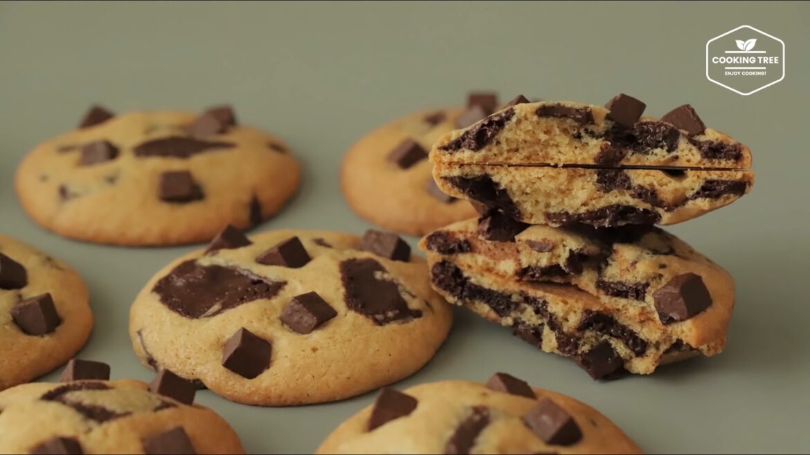 Gâteaux avec des pépites de chocolat