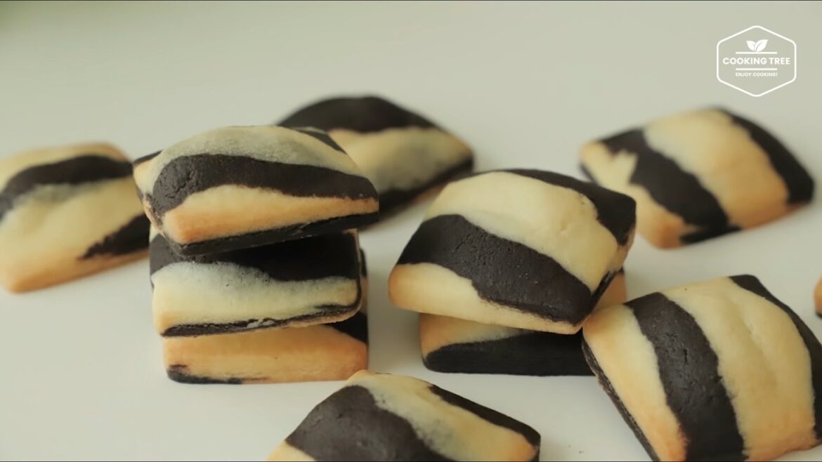 Biscuits au chocolat zèbre
