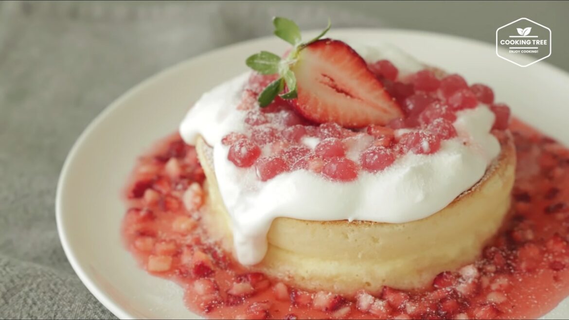 Crêpe soufflée aux fraises
