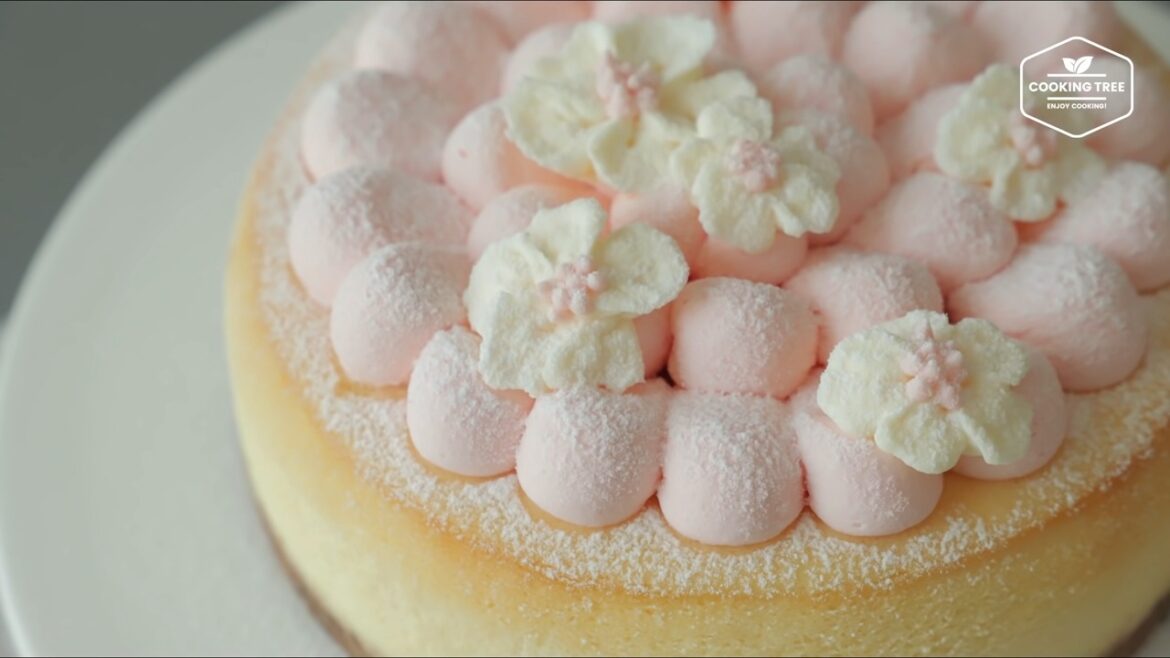 Cheesecake soufflé aux fleurs de cerisier