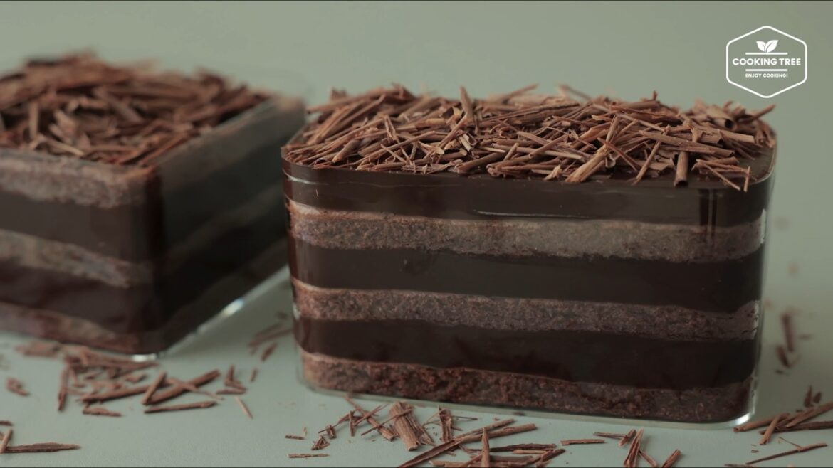 Boîte de desserts au chocolat