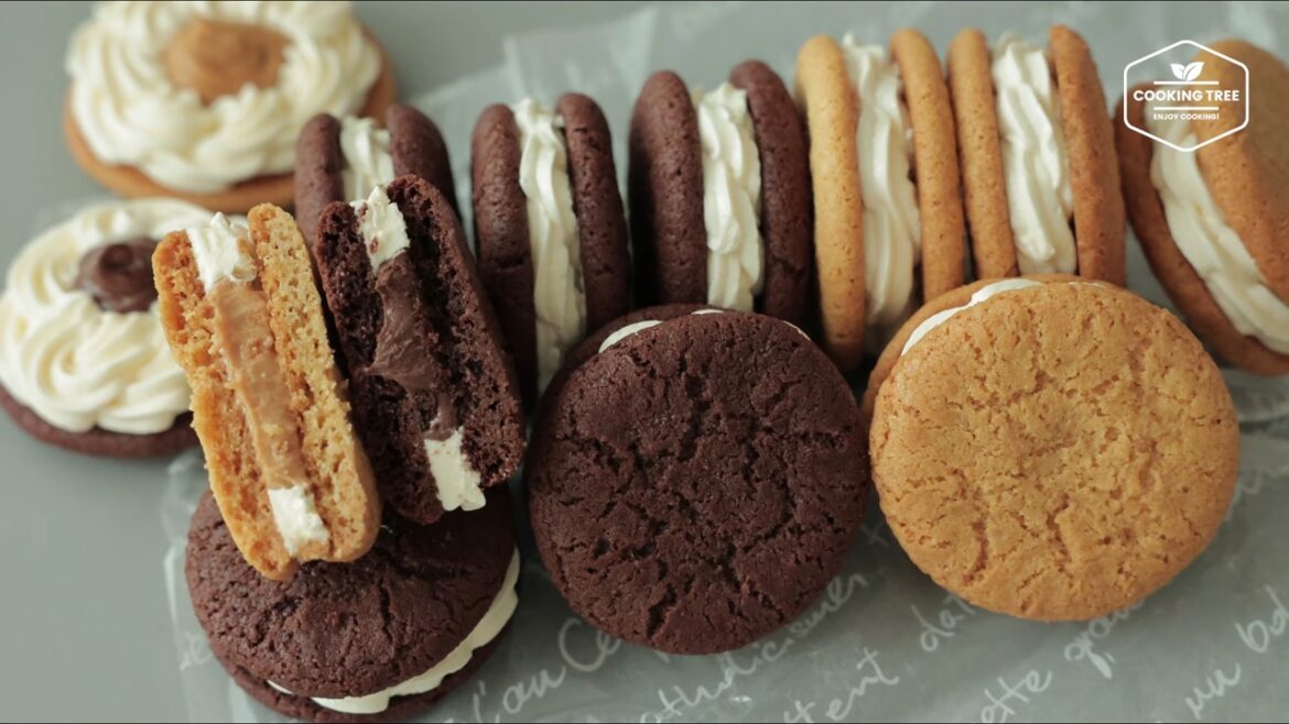 Biscuits sandwich fourrés au Nutella