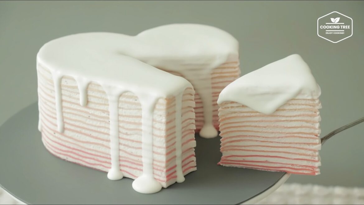 Gâteau Crêpe Coeur