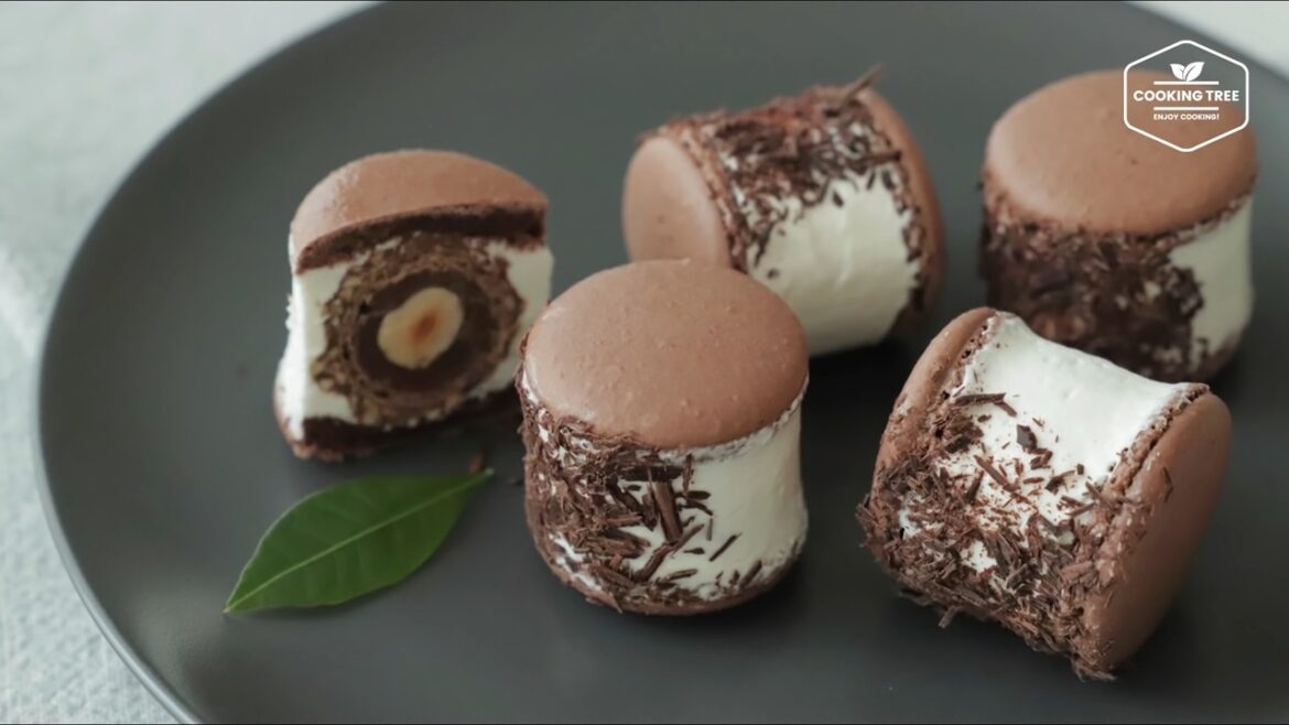 Macaron au chocolat Ferrero Rocher