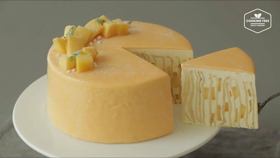 Gâteau Crêpe À La Mangue