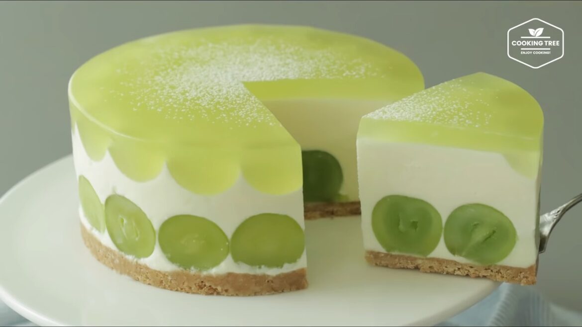 Gâteau au fromage au muscat brillant sans cuisson