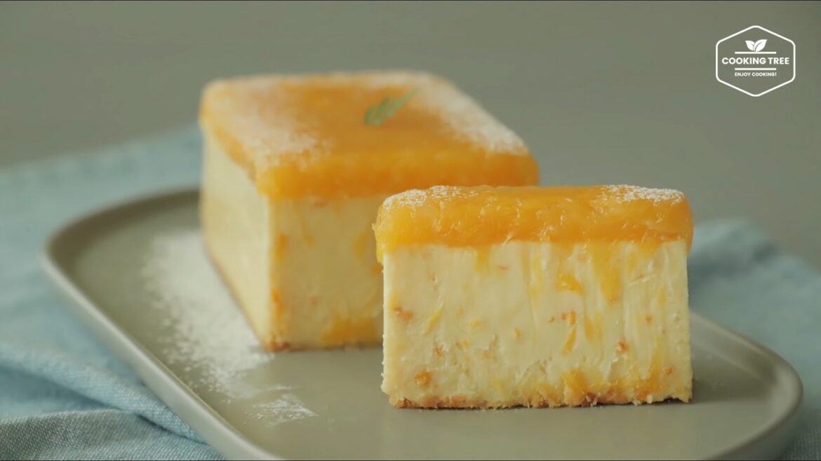 Terrine de fromage à la crème à l'orange et au chocolat