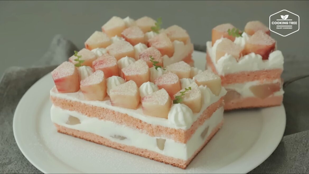 gateau aux pêches
