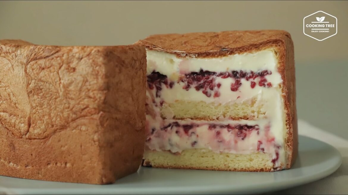 Cube Choux à la crème Gâteau Choux Cake