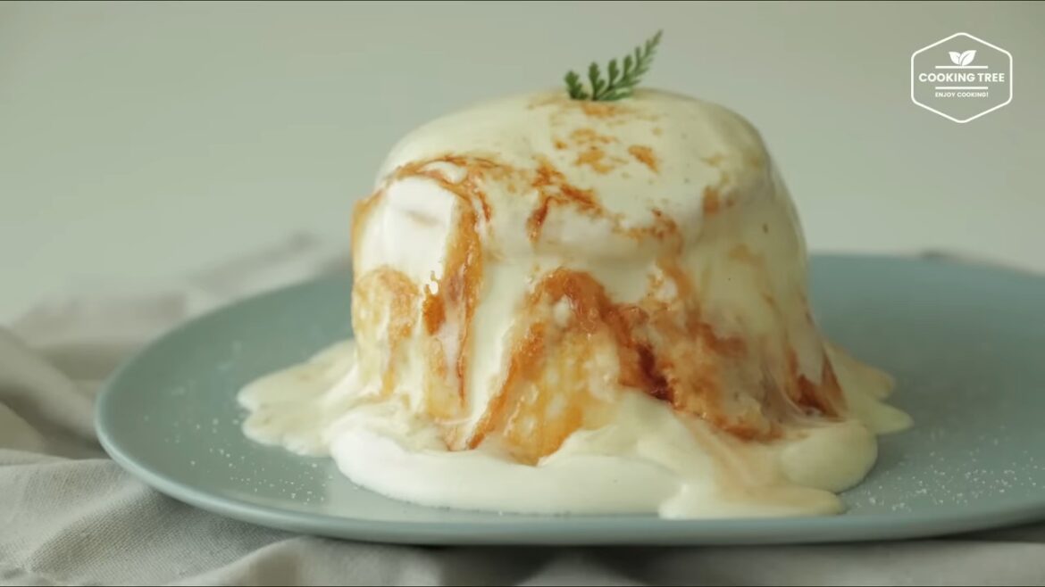 Crêpe soufflée à la crème anglaise