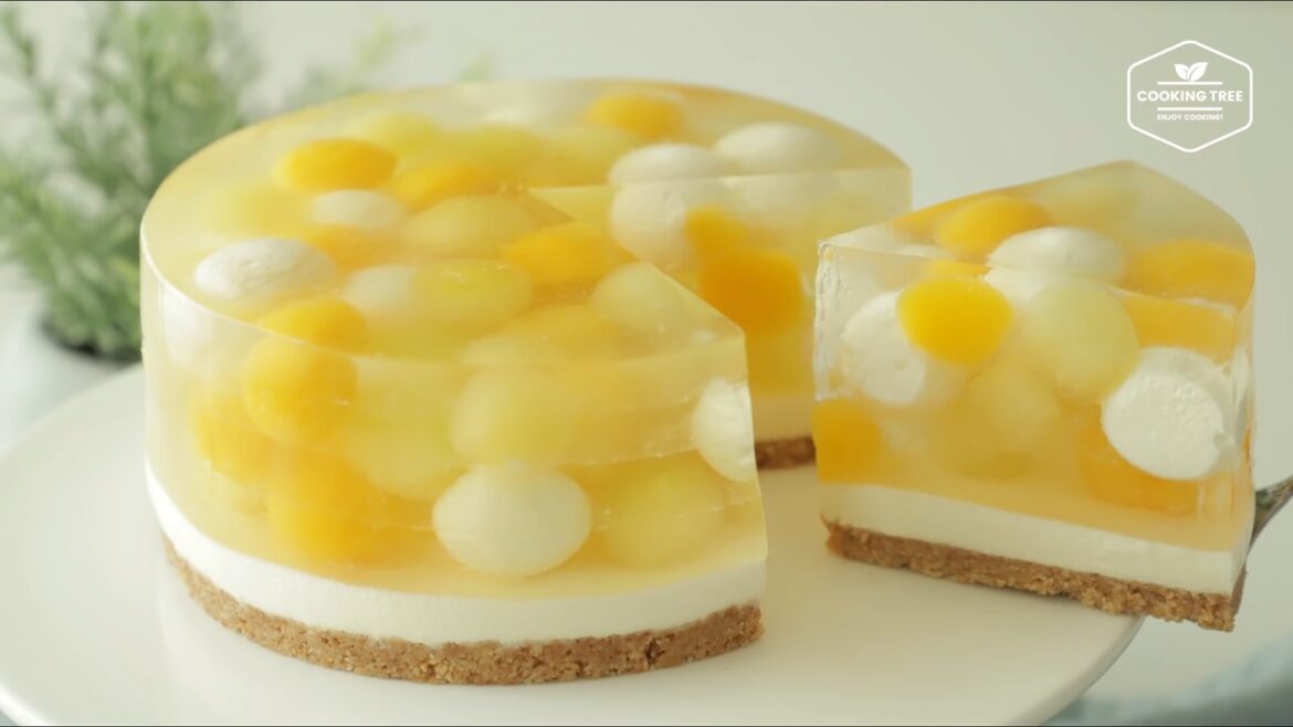 Cheesecake au melon et à la mangue sans cuisson