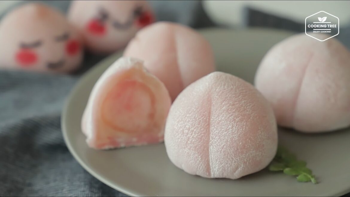 Gâteau de riz aux pêches