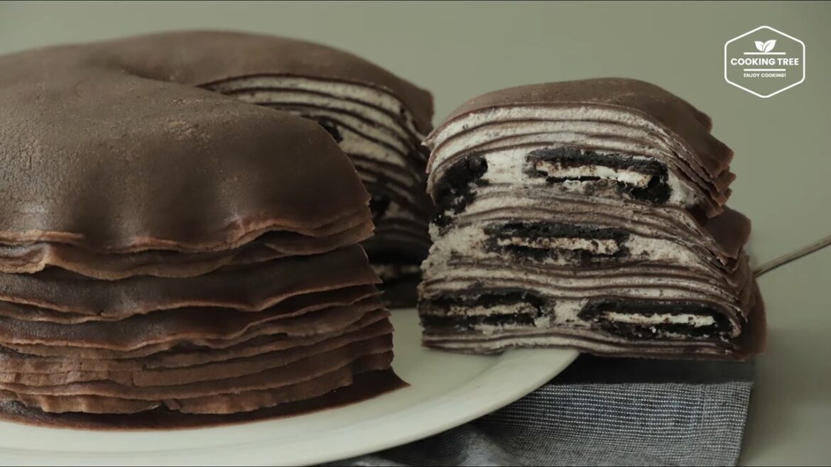 Gâteau aux crêpes Oreo