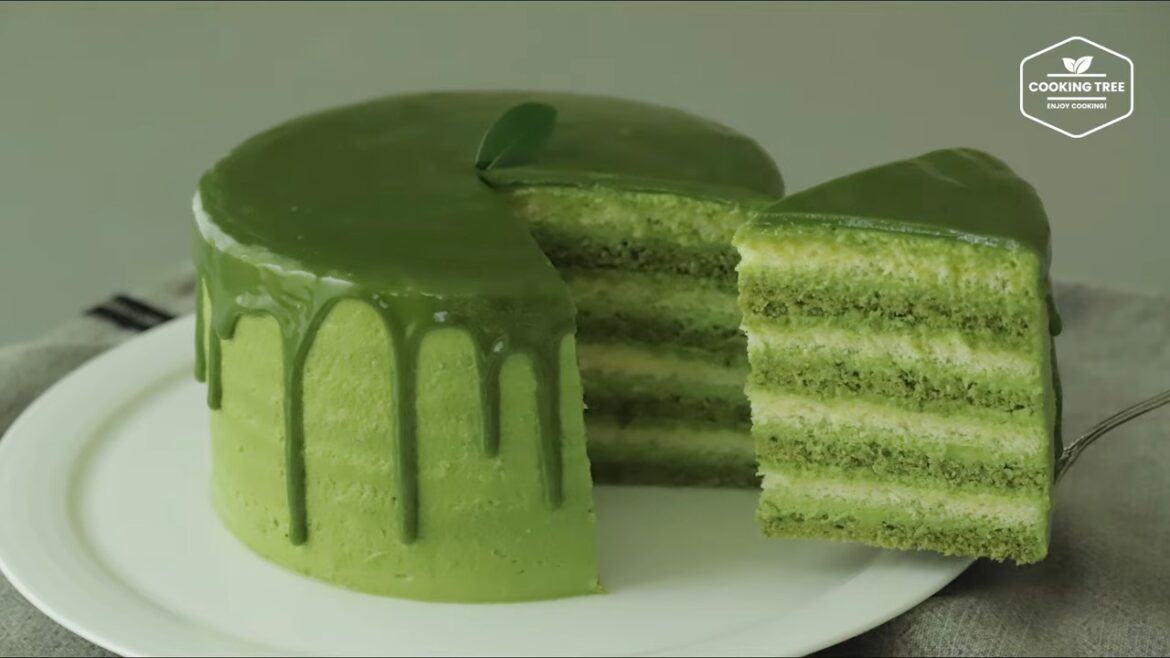 Gâteau au thé vert (Matcha)