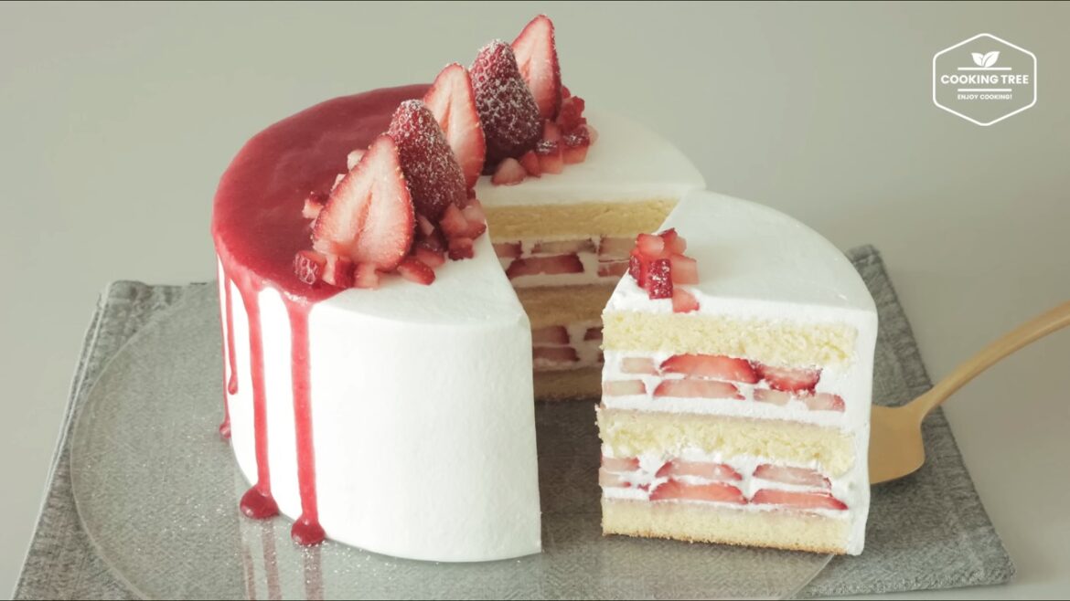 Gâteau aux fraises à la crème mascarpone