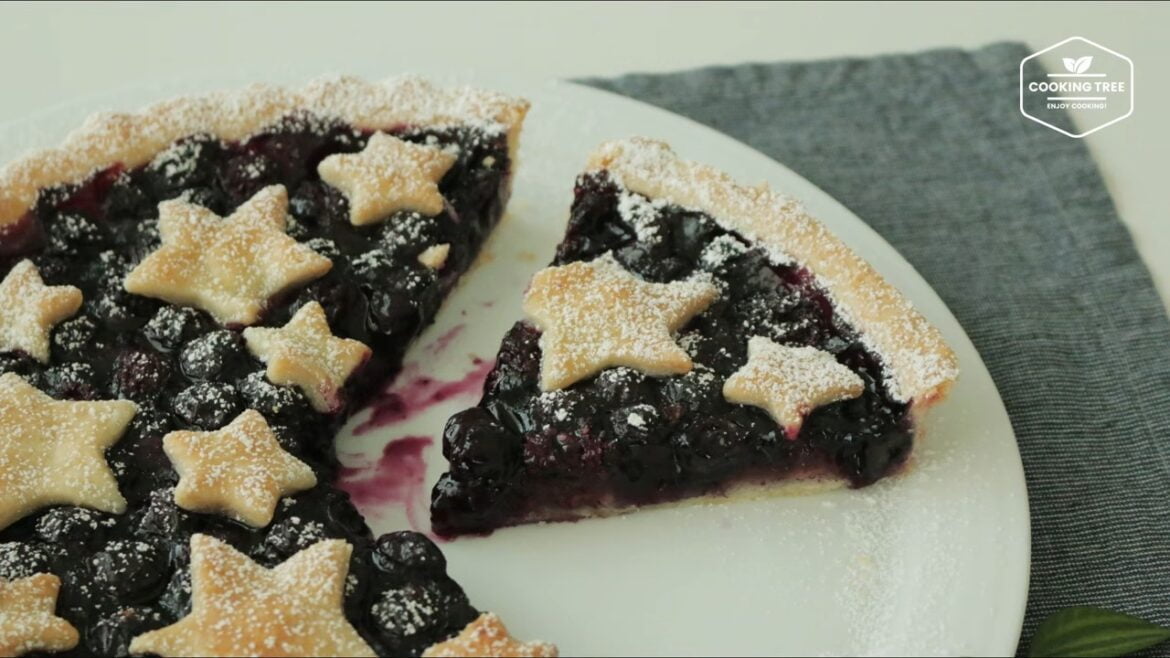 Tarte aux bleuets et aux framboises
