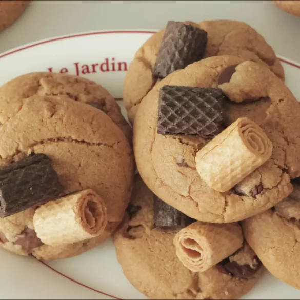 Biscuit aux pépites de chocolat et au beurre noisette