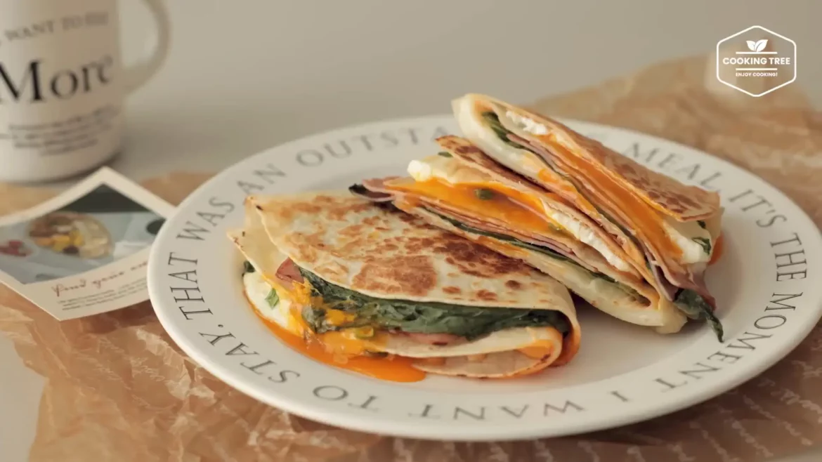 Sandwich roulé aux tortillas