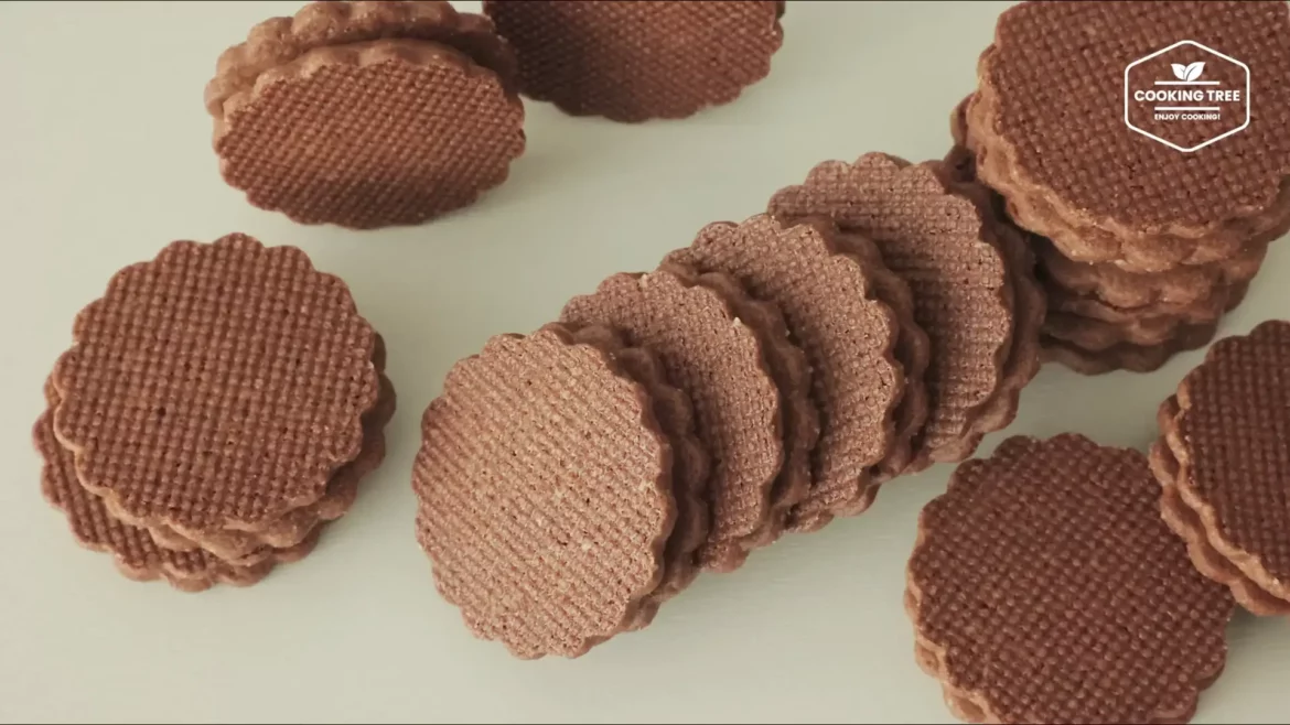 Biscuits sandwich au caramel et au chocolat