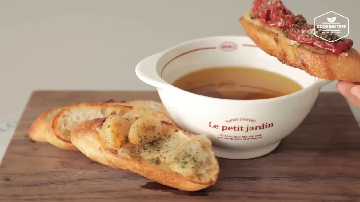 Toasts à l'ail confit