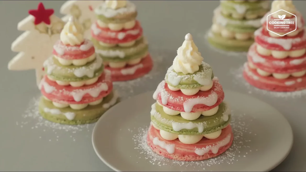 Macarons Sapin de Noël