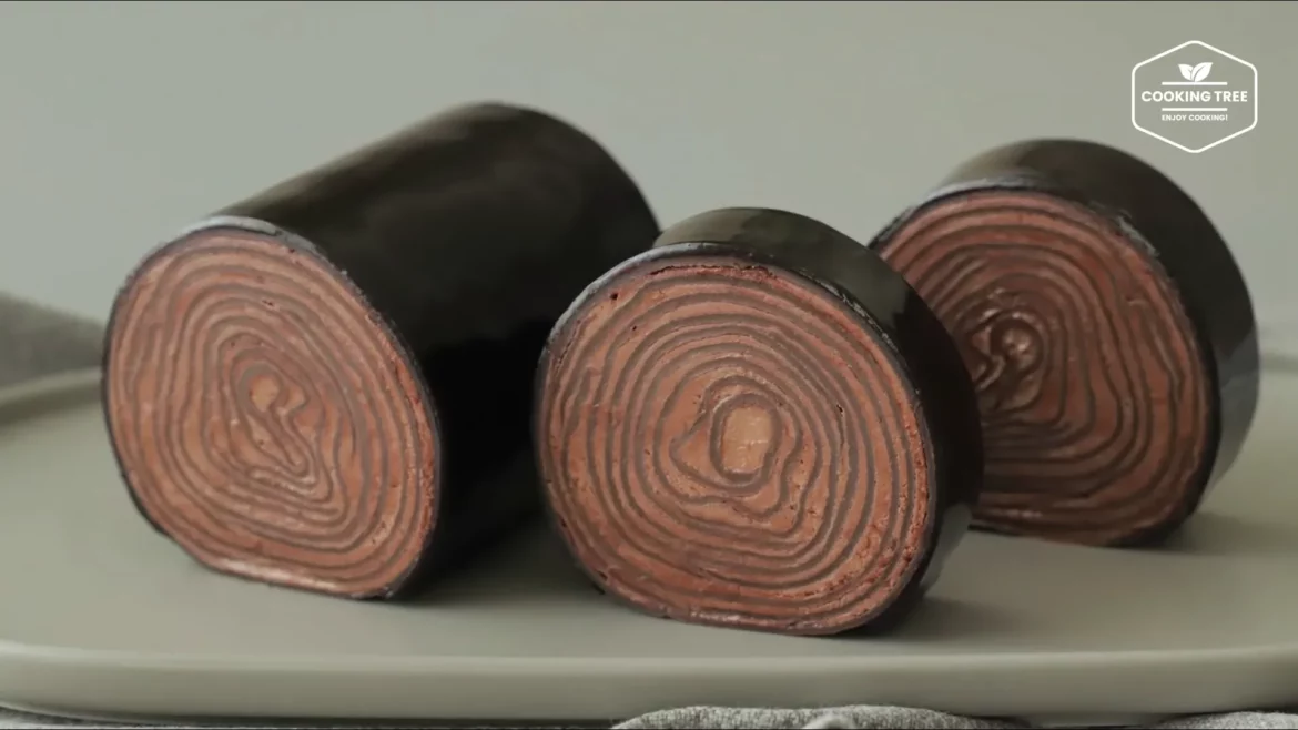 Gâteau roulé aux crêpes au chocolat