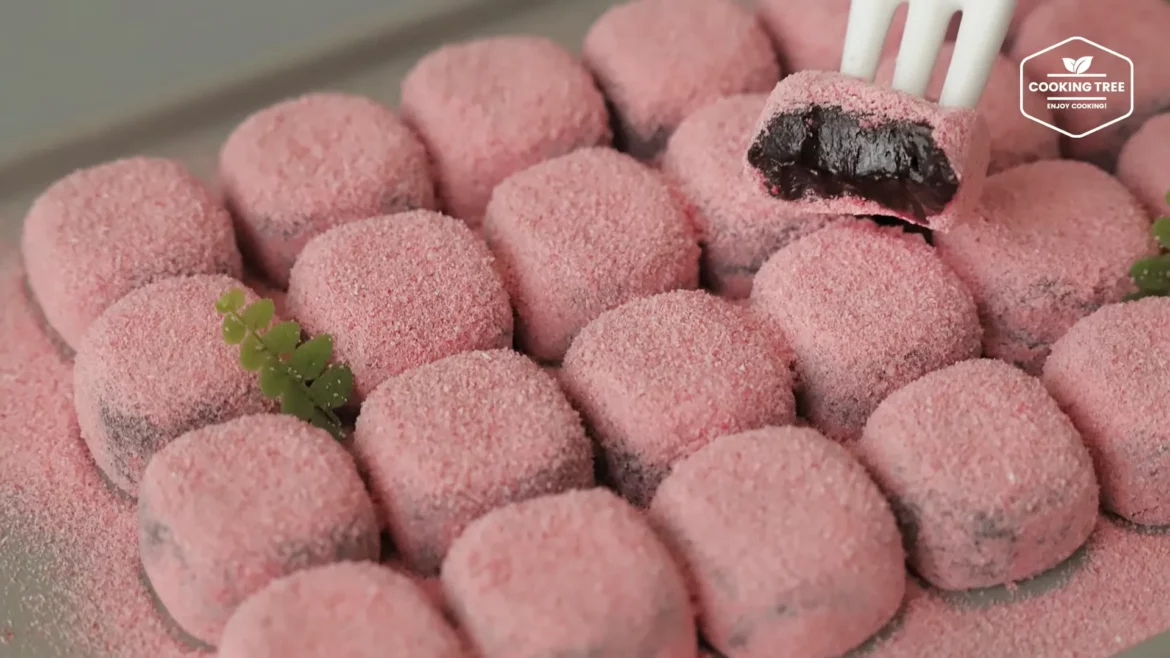Truffes au chocolat au lait concentré aux fraises