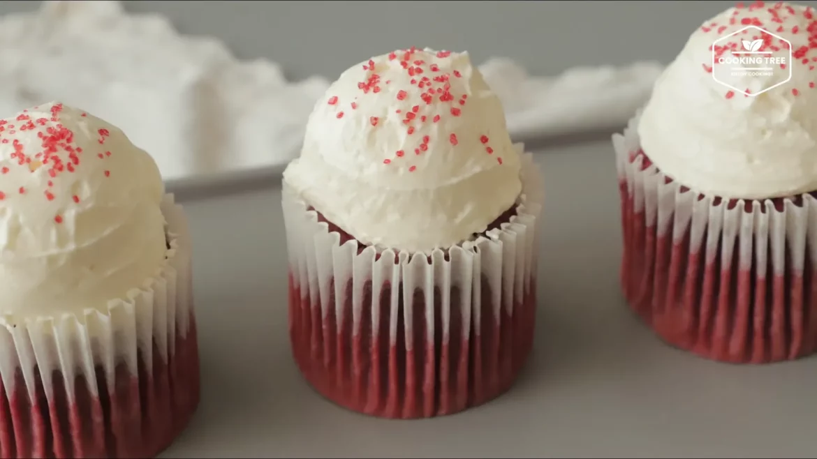 Cupcake de velours rouge