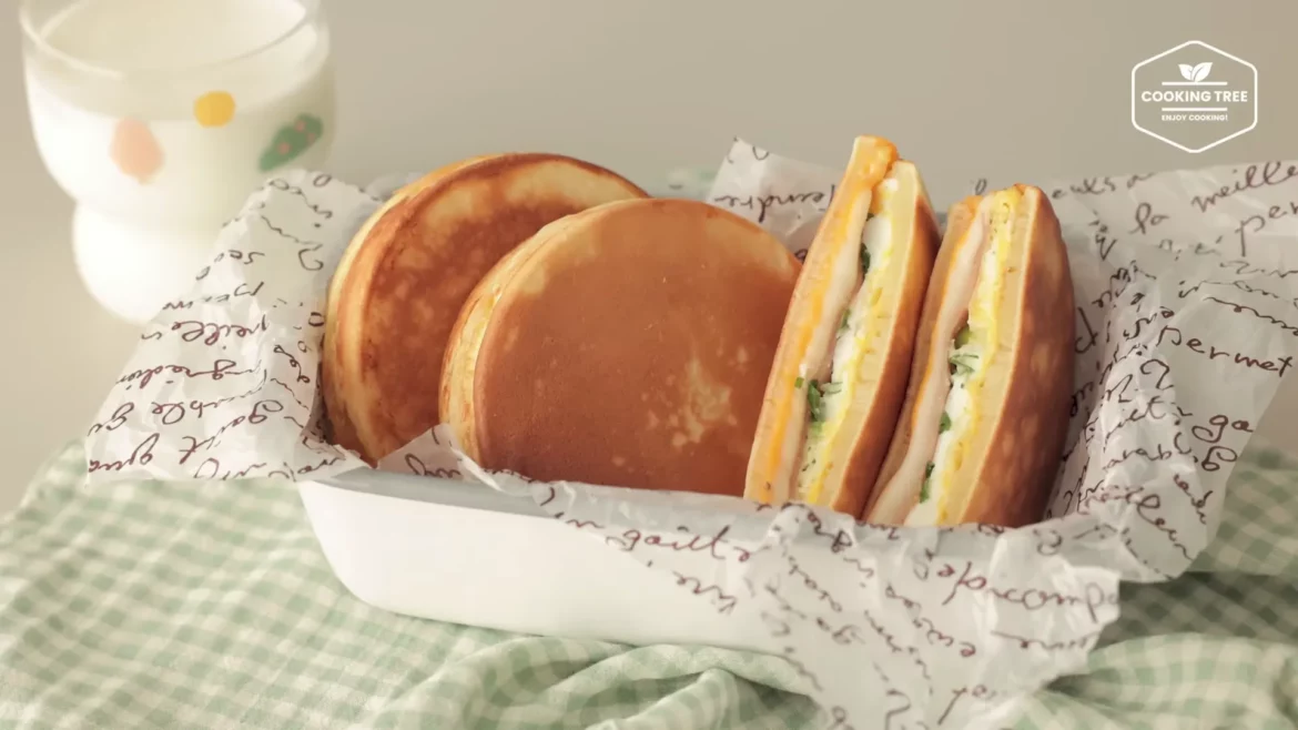 Jambon, fromage, crêpe aux œufs