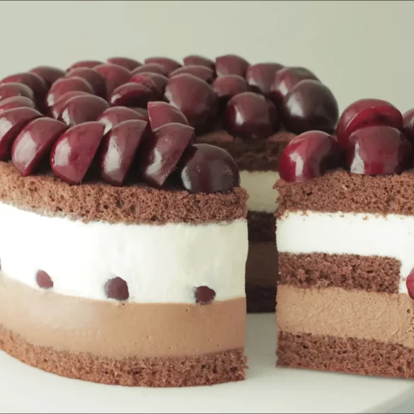 Recette de cheesecake au chocolat et aux cerises
