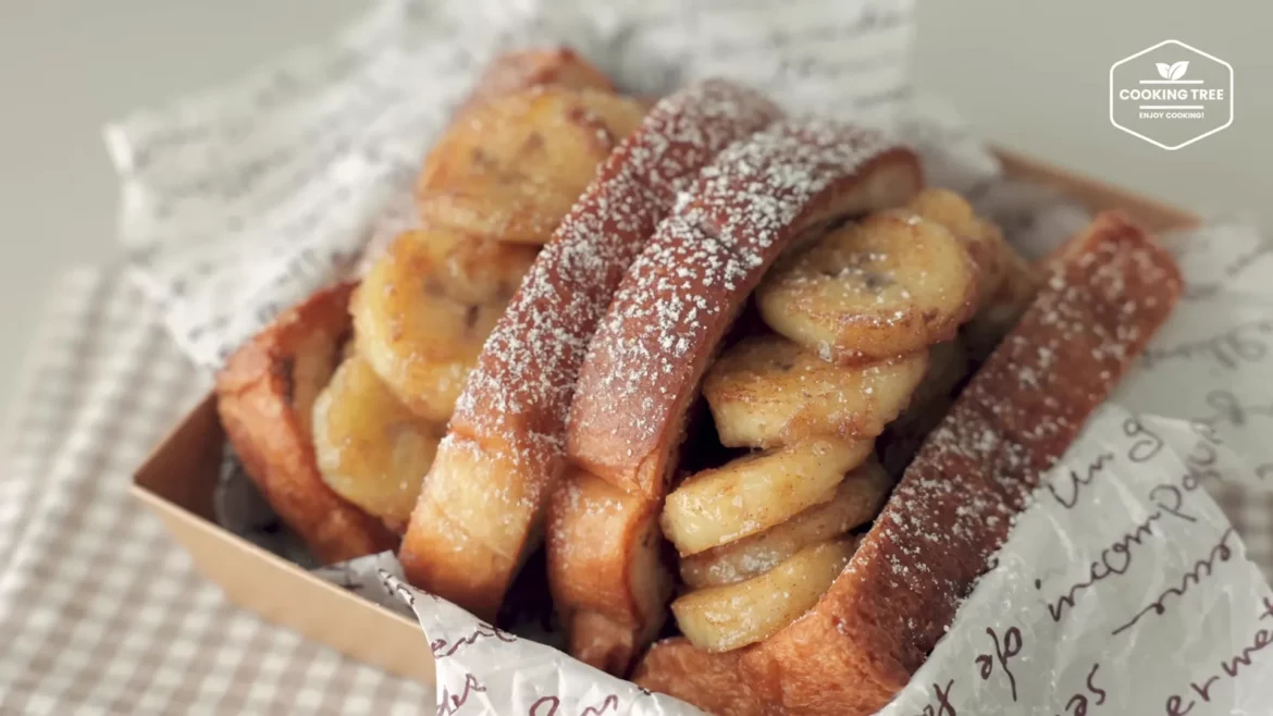 Recette de pain grillé aux bananes et au Nutella